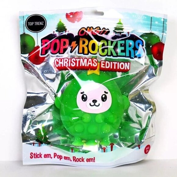 3 for $15 - OMG! Pop Rockers Christmas Edition‎ - Teddy Bear Fidget Toy - NEW - Picture 1 of 5